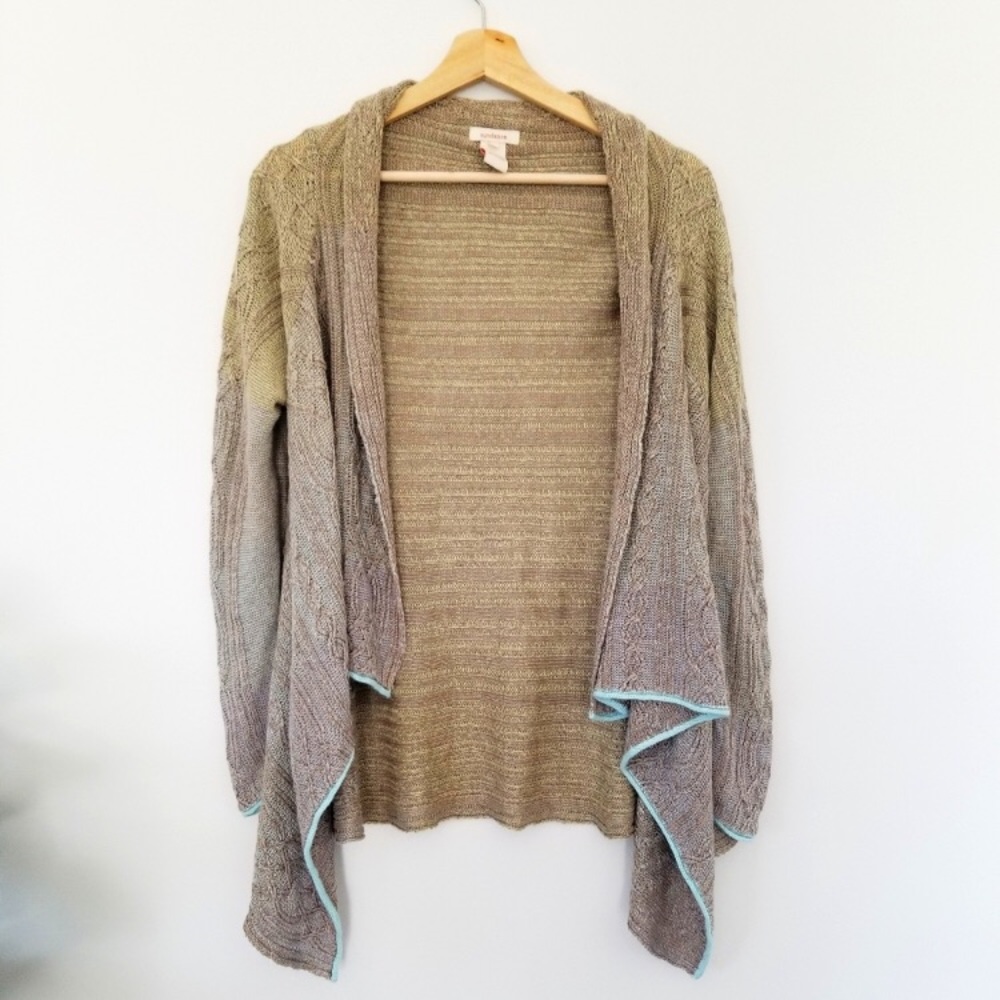 Sundance Linen Blend Waterfall Cardigan